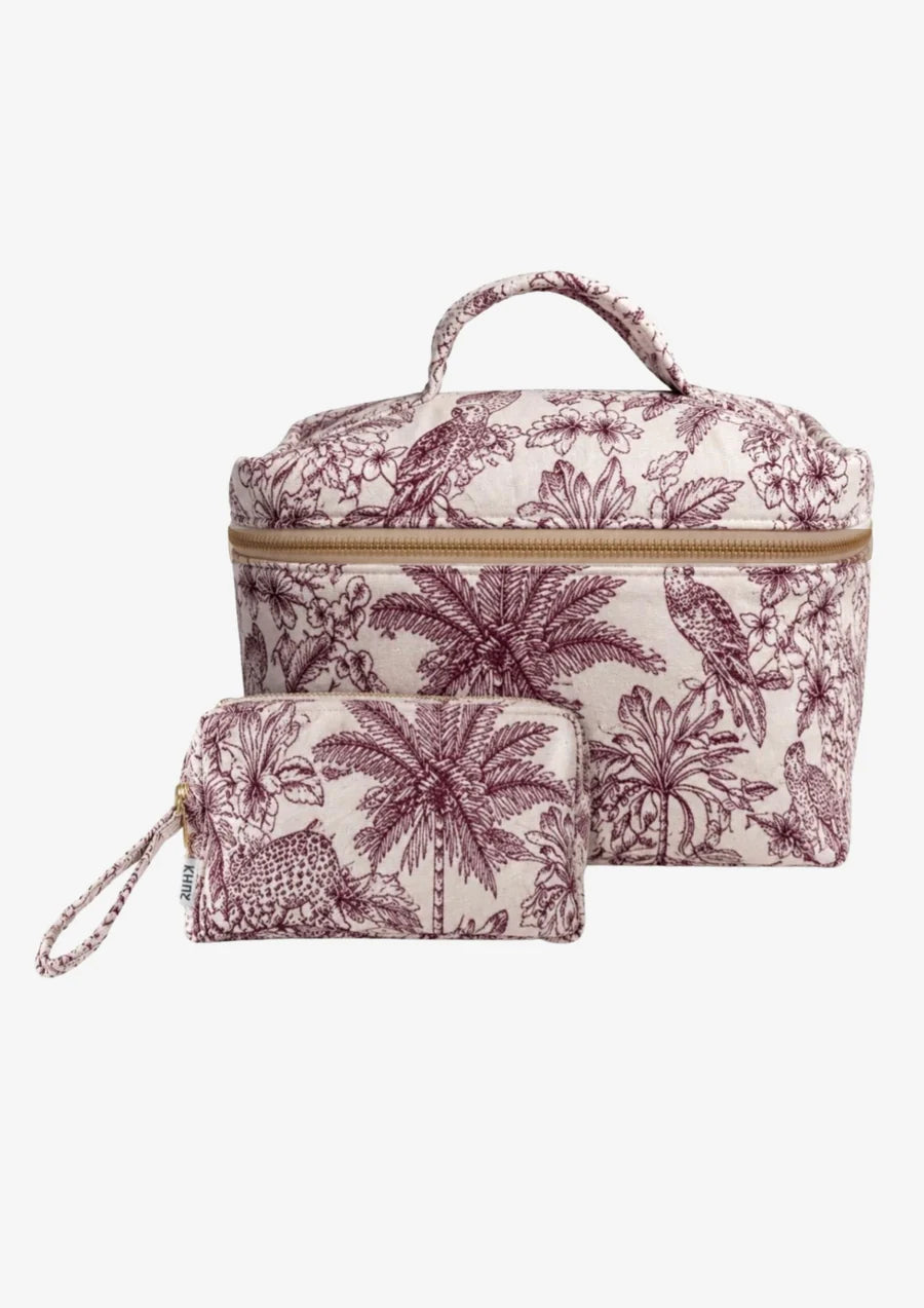 KHUS - Tropics Burgundy Pouch