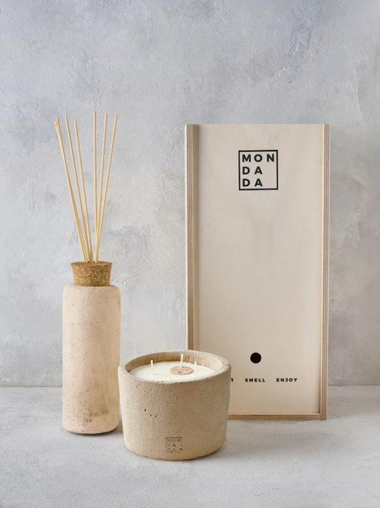 Urban Giftset Candle Small + Diffuser - Desert (Black Sea)